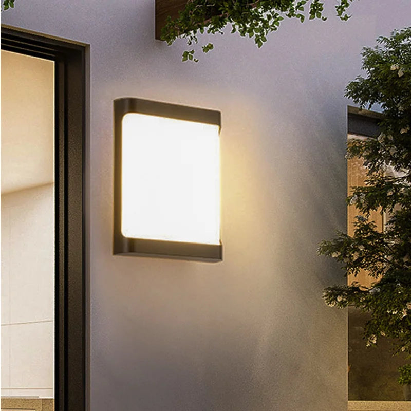DINDALLED LED Wall Lamp Waterproof IP65 For Garden Aisle Balcony Entryway Wall Sconce Home Decor Light Fixture Luster